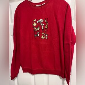 Women’s RED Soft cotton and poly CAT Kitty Shirt Sz S